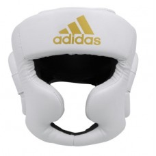 Шолом боксерський Adidas Speed Super Pro Training Extra Protect (біло/золотий, ADISBHG041)