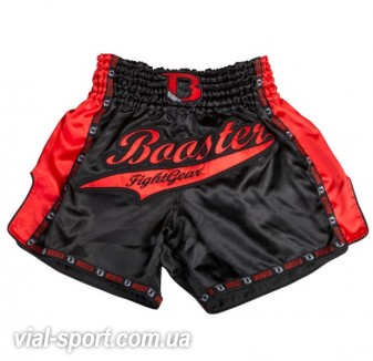 Шорти Booster TBT Pro Slugger Thai Shorts black / red