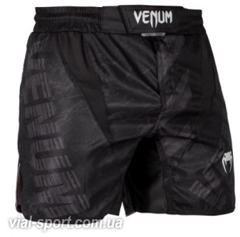 Шорти для MMA Venum AMRAP Fightshorts Black Grey