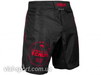 Шорти для ММА Venum Signature Fightshorts Black Red