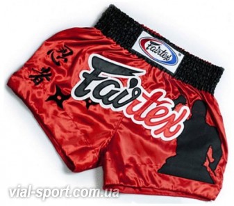 Шорти для тайського боксу Fairtex Limited Collection Shorts the Assassin Red