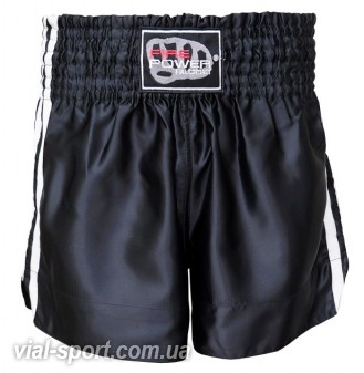 Шорти для тайського боксу (Muay Thai) FIREPOWER ST - 14 Black / White