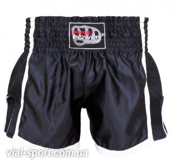 Шорти для тайського боксу (Muay Thai) FIREPOWER ST-16-Black