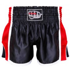 Шорти для тайського боксу (Muay Thai) FIREPOWER ST-16-Black-Red