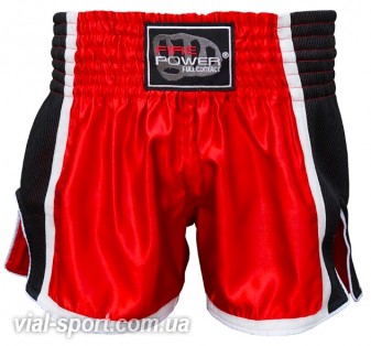 Шорти для тайського боксу (Muay Thai) FIREPOWER ST-16-Red