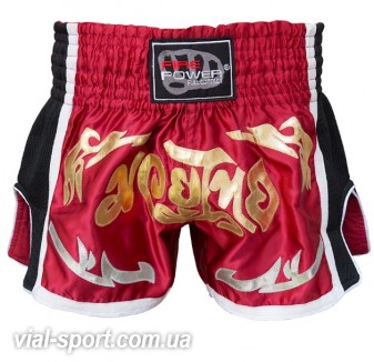 Шорти для тайського боксу (Muay Thai) FIREPOWER ST-18-Burgundi