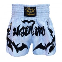 Шорти для тайського боксу Thai Professional S6 White-Black