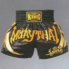 Шорти для тайського боксу Top King Muay Thai Shorts Black Gold