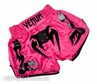 Шорти для тайського боксу Venum Bangkok Interno Muay Thai Shorts Pink Black