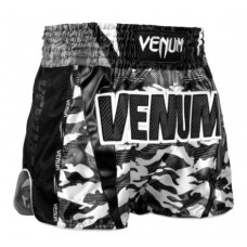 Шорти для тайського боксу Venum Full Cam Muay Thai Shorts Urban Camo Black
