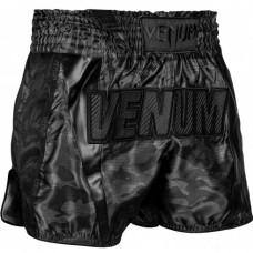 Шорти для тайського боксу Venum Full Cam Muay Thai Shorts Urban Camo Black Black