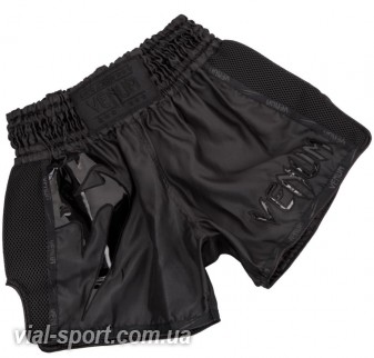 Шорти для тайського боксу Venum Giant Muay Thai Shorts Black Black