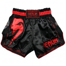 Шорти для тайського боксу Venum Giant Muay Thai Shorts Black Red