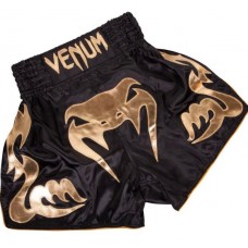 Шорти для тайського боксу Venum Inferno Muay Thai Shorts Black Gold