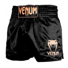 Шорти для тайського боксу Venum Muay Thai Shorts Classic Navy Black Gold
