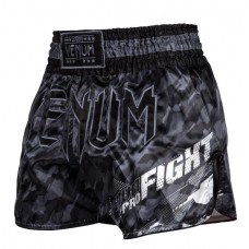 Шорти для тайського боксу Venum Tecmo Muay Thai Shorts Dark Grey
