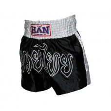 Шорти Han Muay Thai boxing shorts m / t black / white