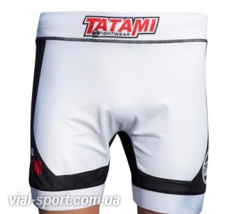 Шорти компресійні TATAMI Flex Vale Tudo Shorts white &amp; black