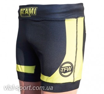 Шорти компресійні TATAMI Flex Vale Tudo Shorts yellow &amp; black