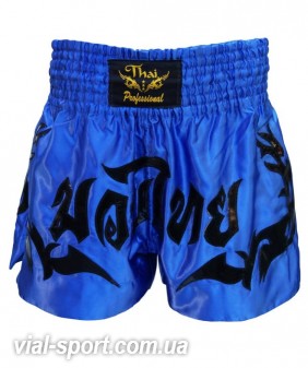 Шорти Muay Thai Thai Professional S13 сині з чорним