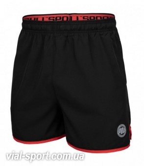 Шорти PIT BULL Mens Performance Shorts чорний / червоний