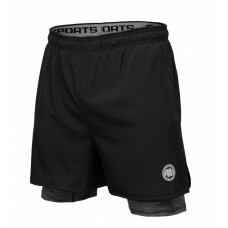 Шорти PIT BULL Mens Performance Shorts Mesh Чорний / сірий