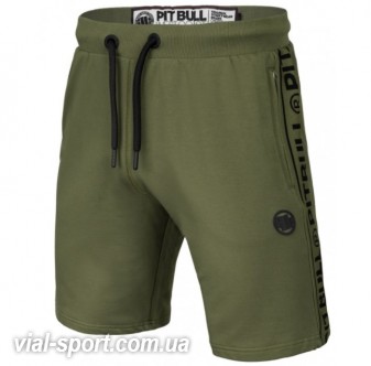 Шорти PIT BULL Shorts Small Logo French Terry 21 оливковий