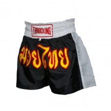 Шорти Thaiboxing classic Muay thai shorts black / white