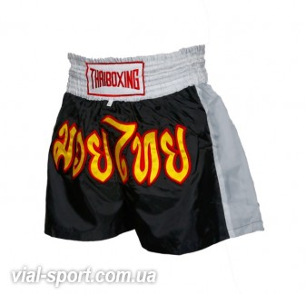 Шорти Thaiboxing classic Muay thai shorts black / white