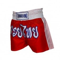 Шорти Thaiboxing classic muay thai shorts red / white