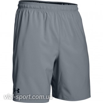 Шорти Under Armour UA QUALIFIER WOVEN SHORT сірі чоловічі 1277142-035