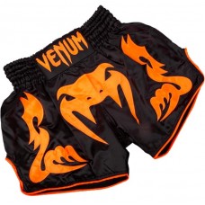 Шорти Venum Bangkok Inferno Muay Thai shorts black / orange