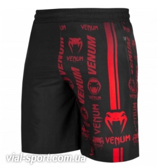 Шорти Venum Logos Training Shorts Black Red