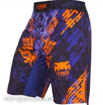 Шорти Venum neo camo fightshorts-blue / orange / black