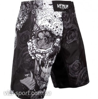 Шорти Venum santa muerte 3.0 fightshorts black / grey