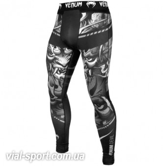 Компресійні штани Venum Devil Spats White Black