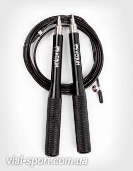 Швидкісна скакалка Venum Thunder Evo Jump Rope Black