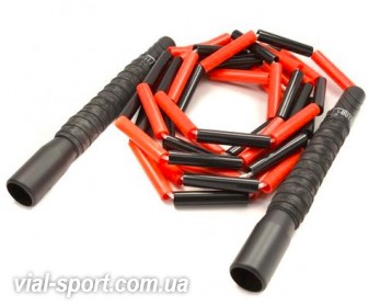 Скакалка ELITESRS HEAVY BEADED WORKOUT ROPE Червоний / Чорний