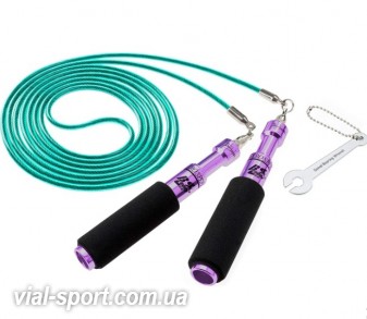 Скакалка швидкісна BUDDY LEE AERO SPEED GREEN JUMP ROPE with CABLE&PVC фіолетовий