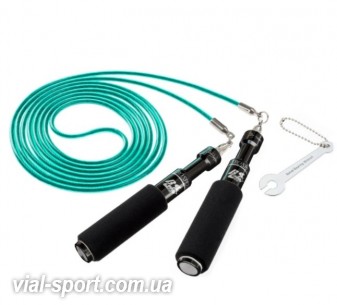 Скакалка швидкісна BUDDY LEE AERO SPEED BLUE JUMP ROPE with CABLE&PVC чорний