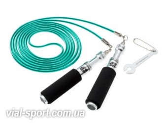 Скакалка швидкісна BUDDY LEE AERO SPEED BLUE JUMP ROPE with CABLE&PVC сірий