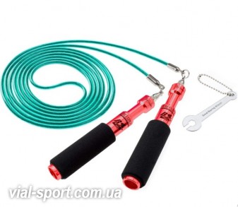 Скакалка швидкісна BUDDY LEE AERO SPEED GREEN JUMP ROPE with CABLE&PVC червоний