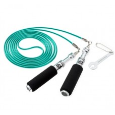 Скакалка швидкісна BUDDY LEE AERO SPEED GREEN JUMP ROPE with CABLE&PVC срібло