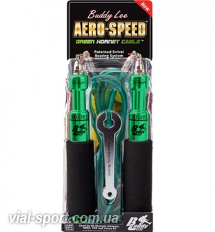 Скакалка швидкісна BUDDY LEE AERO SPEED GREEN JUMP ROPE with CABLE&PVC зелений