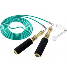 Скакалка швидкісна BUDDY LEE AERO SPEED GREEN JUMP ROPE with CABLE&PVC золота