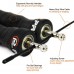 Швидкісна скакалка PROCIRCLE Speed Jump Rope Nature Handle Adjustable with Ball Bearings чорний 300см