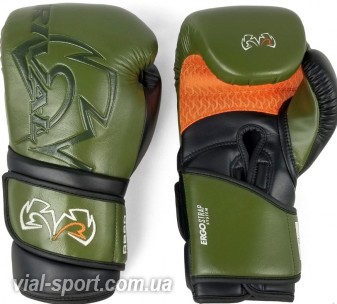 Снарядні боксерські рукавички RIVAL RB80 IMPULSE BAG GLOVES Хакі / Помаранчевий / чорний