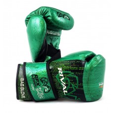 Снарядні боксерські рукавички RIVAL RFX-GUERRERO INTELLI-SHOCK BAG GLOVES CYBER EDITION RFX-GIS-CYB зелений/чорний