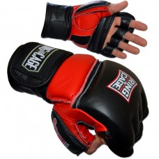 Рукавички с відкритими пальцями RING TO CAGE GelTech Bag Gloves червоний/чорний