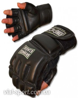 Снарядні рукавички Шингарди з відкритими пальцями RING TO CAGE MMA Fitness Bag Glovess MMABGBK